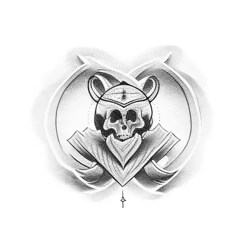 small religious tatoo on the back tattoo design idea