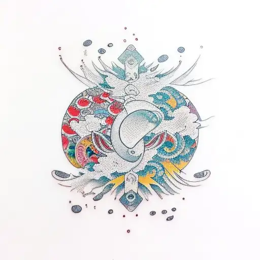 pure light for body and mind and soul  tattoo design idea