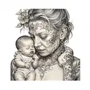 recovery, children, growth, divorce tattoo design idea