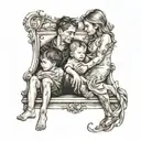 recovery, children, growth, divorce tattoo design idea