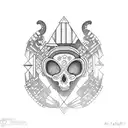 Mictlantecutli,mictecacihuatl  tattoo design idea