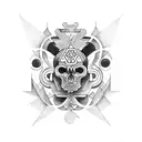 Mictlantecutli,mictecacihuatl  tattoo design idea