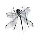 dragonfly, geometry tattoo design idea