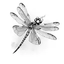 Dragonfly in water  tattoo design idea