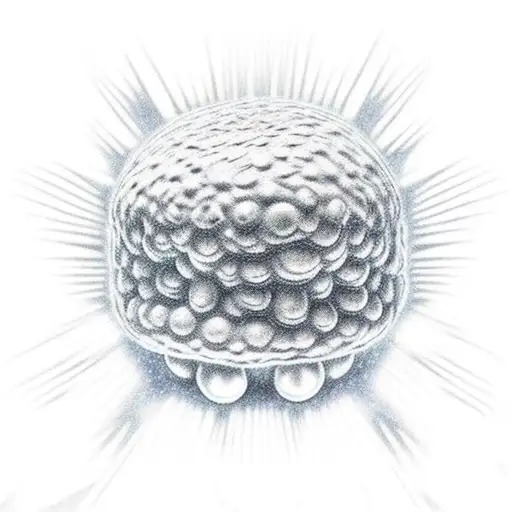 super mario mushroom inside of a dragon ball glowing ultra instinct aura tattoo design idea