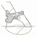 glock in my lap  tattoo design idea