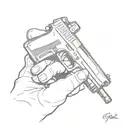glock in my lap  tattoo design idea