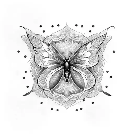 rosa con mariposa en llamas o fuego tattoo design idea