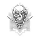 Narrow Pirate tattoo design idea