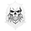 Narrow Pirate tattoo design idea