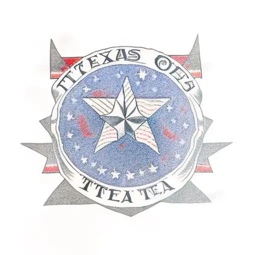 Texas flag, come and take it, american traditional style, banner displaying the word "Texas", flowers tattoo design idea