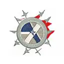 Texas flag, come and take it flag, american traditional style tattoo design idea