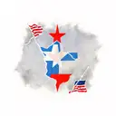 Texas flag, come and take it flag, american traditional style tattoo design idea
