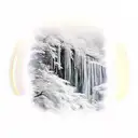 A breathtaking waterfall cascading down a lush forest, symbolizing the beauty of nature tattoo design idea