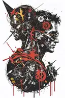 Harry Potter, the King and the Jester, Iron Man, Batman tattoo design idea