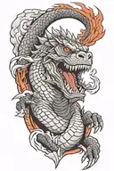 Godzilla tattoo design idea
