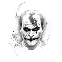 joker joaquin phoenix tattoo design idea