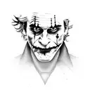 joker joaquin phoenix tattoo design idea
