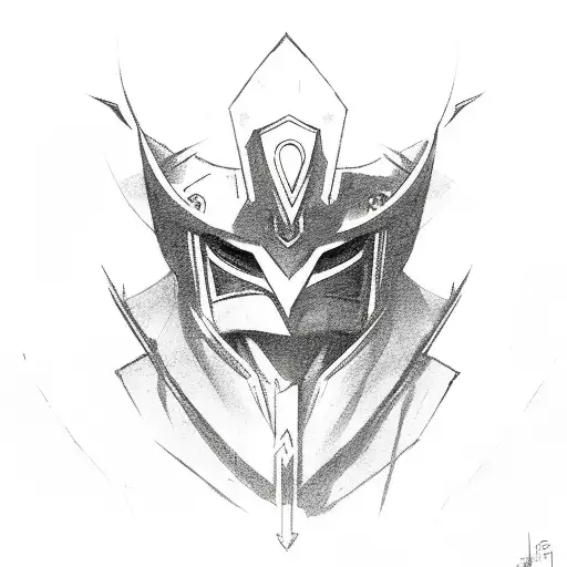 jhin (league of legends) tattoo design idea