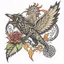 Falling in reverse tattoo design idea