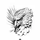 polish eagle tattoo design idea