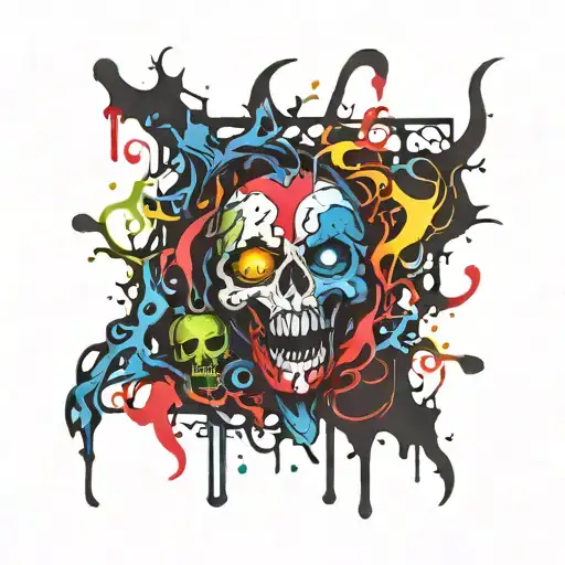 Darkness bleeding tattoo design idea