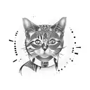 cat mom tattoo design idea