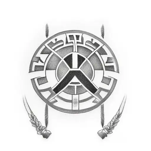 greek hero ajax tattoo design idea