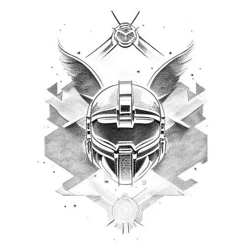 Broken Halo tattoo design idea