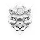 panther eye tattoo design idea