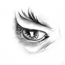 panther eye tattoo design idea