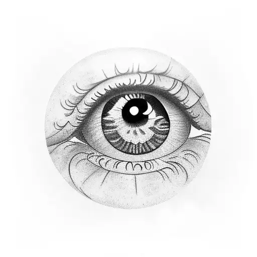 An eye which is crying diamonds tattoo design idea
