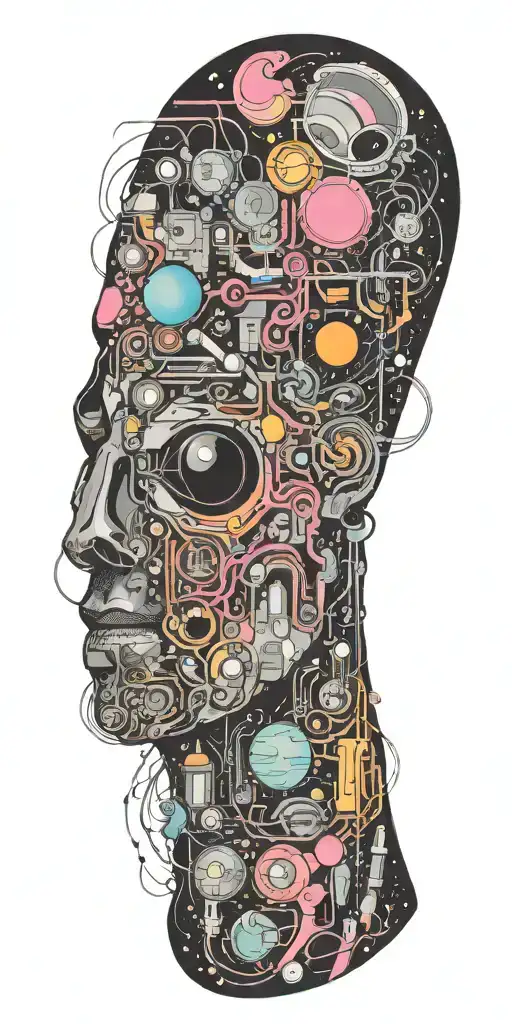 Pink Floyd, tame impala, subtronics, clozee, galaxies, 05/23/2018 tattoo design idea