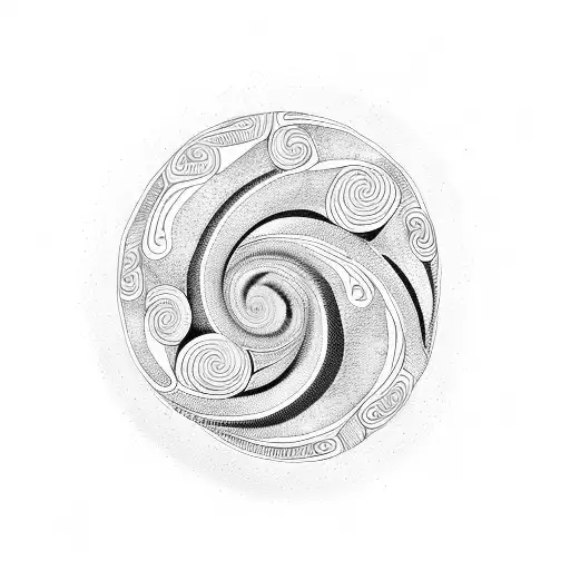 Koru spiral icon in black stylised maori logo or tattoo New Zealand Kiwiana  style Stock Vector Image & Art - Alamy