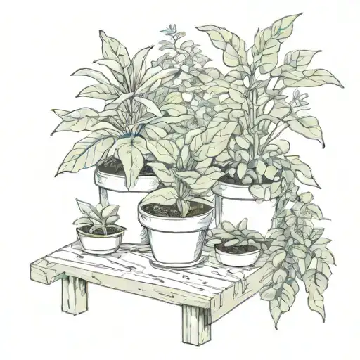 trade with plants tattoo design idea