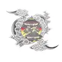 love kanji tattoo design idea