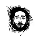 inspired by post Malone songs  tattoo design idea