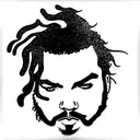 post malone inspired  tattoo design idea