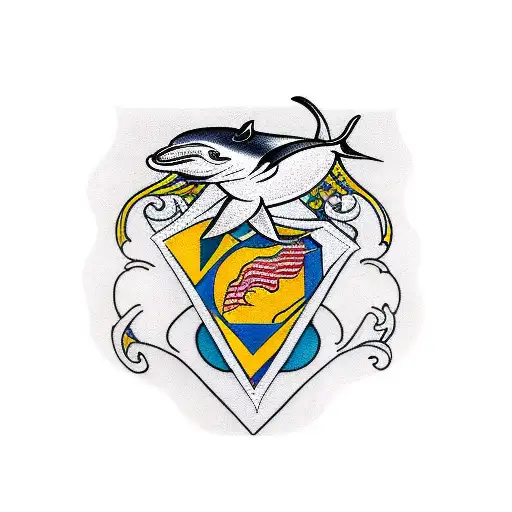 Kennedy coat of arms, Avise La Fin, ugly dolphin tattoo design idea