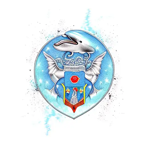 Kennedy coat of arms, Avise La Fin, ugly dolphin tattoo design idea