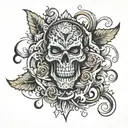 knee tattoo men's tattoo design idea