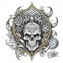 knee tattoo men's tattoo design idea