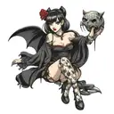 gothic pin up girl tattoo design idea