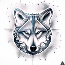 wolf tattoo design idea