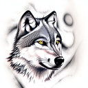 wolf tattoo design idea