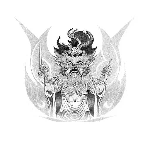 Fudo Myoo  tattoo design idea