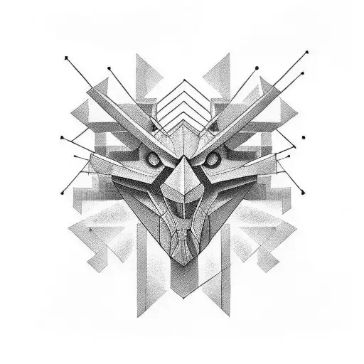 david with some structures for shoulder and upper arm horizontal tattoo design idea