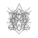 david with some structures for shoulder and upper arm horizontal tattoo design idea