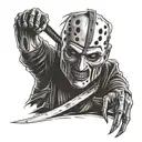 Freddy Krueger, jason voorhees, ghost face, elm street sign, terrifier, blood tattoo design idea