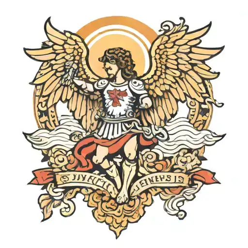saint Michael tattoo design idea